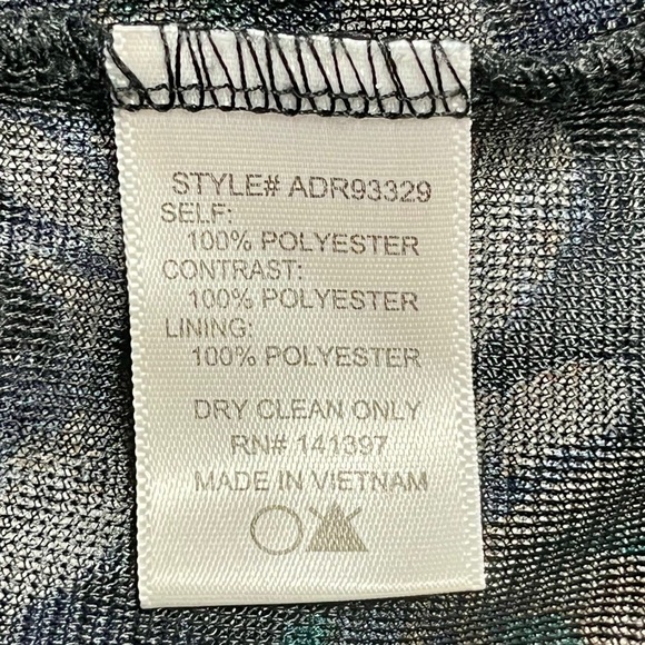 ASTR Printed Swing Strappy Mesh Detail Mini Dress Women's Size medium - Picture 5 of 15